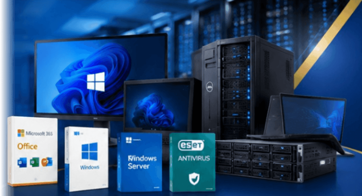 Equipos de cómputo, monitores, servidores Dell y licencias originales Microsoft y ESET